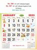 Click to zoom R567 English(F&B) Monthly Calendar Print 2023