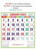 Click to zoom R621 Tamil(F&B)(Muslim) Monthly Calendar Print 2023