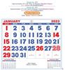 Click to zoom P273 English Monthly Calendar Print 2023