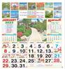 Click to zoom P224 Tamil Scenery (F&B) Monthly Calendar Print 2023