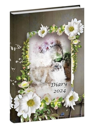 DN2414 Cute Cat Diary print 2024