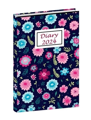 DN2416 Pinky Floral  Diary print 2024