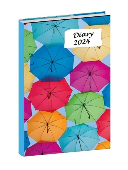 DN2417 Colorful Umbrella Diary print 2024