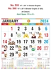 Click to zoom R559 English Monthly Calendar Print 2024