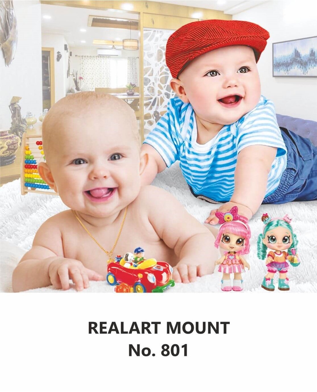 R801 Two  Babies Daily Calendar Printing 2024