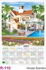 Click to zoom R110 House Scenery Plastic Calendar Print 2024