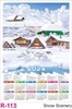 Click to zoom R113 Snow Scenery Plastic Calendar Print 2024