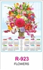 Click to zoom R923 Flowers  RealArt Calendar Print 2024