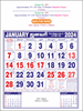 Click to zoom P253 Tamil Monthly Calendar Print 2024