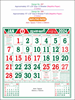 Click to zoom P268 Tamil(F&B) Monthly Calendar Print 2024