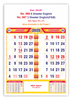 Click to zoom V676 English Bi-Monthly (F&B) Calendar Print 2025