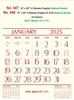 Click to zoom R547 English Monthly Calendar Print 2025