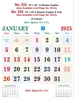 Click to zoom R534 English(F&B) Monthly Calendar Print 2025