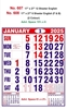 Click to zoom R608 English(F&B) Monthly Calendar Print 2025