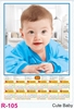 Click to zoom R105 Cute Baby Plastic Calendar Print 2025