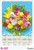 Click to zoom R107 Flowers Plastic Calendar Print 2025