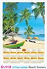 Click to zoom R110 Beach Scenery Plastic Calendar Print 2025