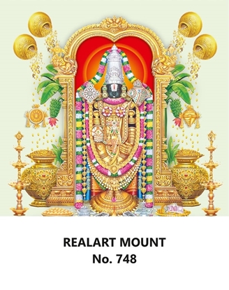 R748 Lord Balaji Daily Calendar Printing 2025