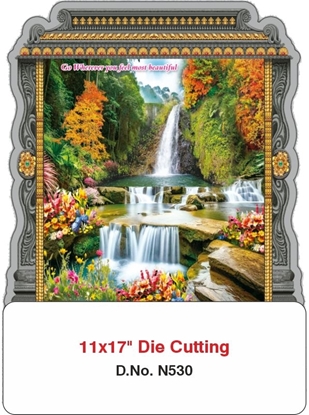 N530 Scenery Daily Die-Cut Calendar Printing 2025	