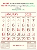 Click to zoom R545 English Calendar 15x20" 12 Sheeter monthly wall calendar printing 2026