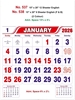 Click to zoom R538 English Calendar 15x20" 6 Sheeter monthly wall calendar printing 2026