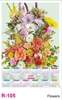 Click to zoom R105 Flowers Plastic Calendar 2026 Printing