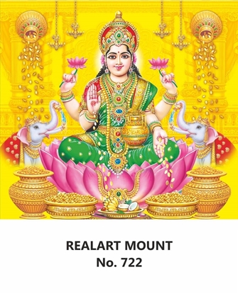 R722 Lord Lakshmi Daily Calendar 2026 Print