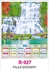 Click to zoom R927 Falls Scenery Single sheet Calendar 2026 Printing