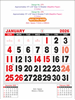 Click to zoom P276 English Calendar 15x20" 6 Sheeter monthly wall calendar printing 2026