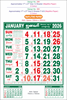 Click to zoom P299 Tamil Calendar 17x27" 12 Sheeter monthly wall calendar printing 2026