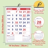 Click to zoom Size Explanation 12 sheets monthly wall calendar 2027
