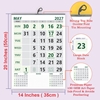 Click to zoom  Size Explanation 12 sheets monthly wall calendar 2027