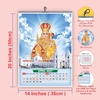 Click to zoom 	Size Explanation 12 sheets monthly wall calendar 2027
