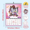 Click to zoom Size Explanation 12 sheets monthly wall calendar 2027