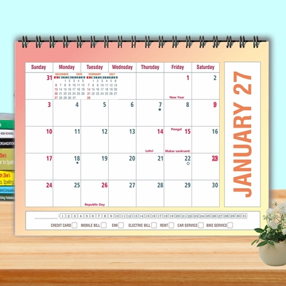 T5063 - Rainbow Desk Planner 2027