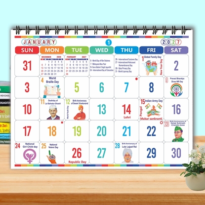 781- Importantdate Desk Calendar 2027