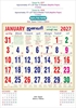 Click to zoom 6238 Tamil Calendar 15x20" 6 Sheeter monthly wall calendar printing 2027