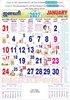 Click to zoom 6321 Tamil Calendar 20x30" 12 Sheeter Tamil monthly wall calendar printing 2027