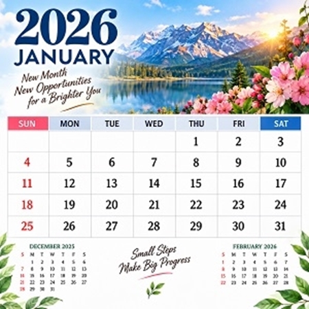 Picture for category Monthly Calendar 2026