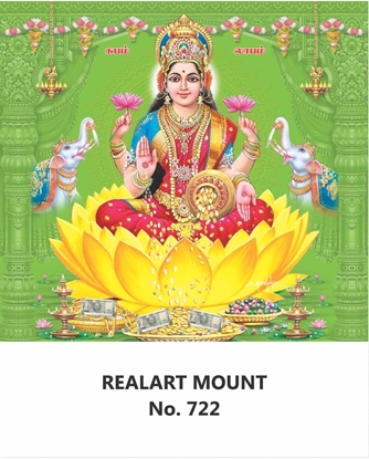 R722 Lord Lakshmi Daily Calendar 2027 Print